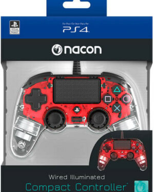 Controller Nacon Wired Illuminated Red - PlayStation 4