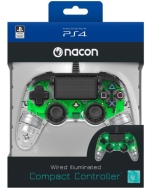 Controller Nacon Wired Illuminated Green - PlayStation 4